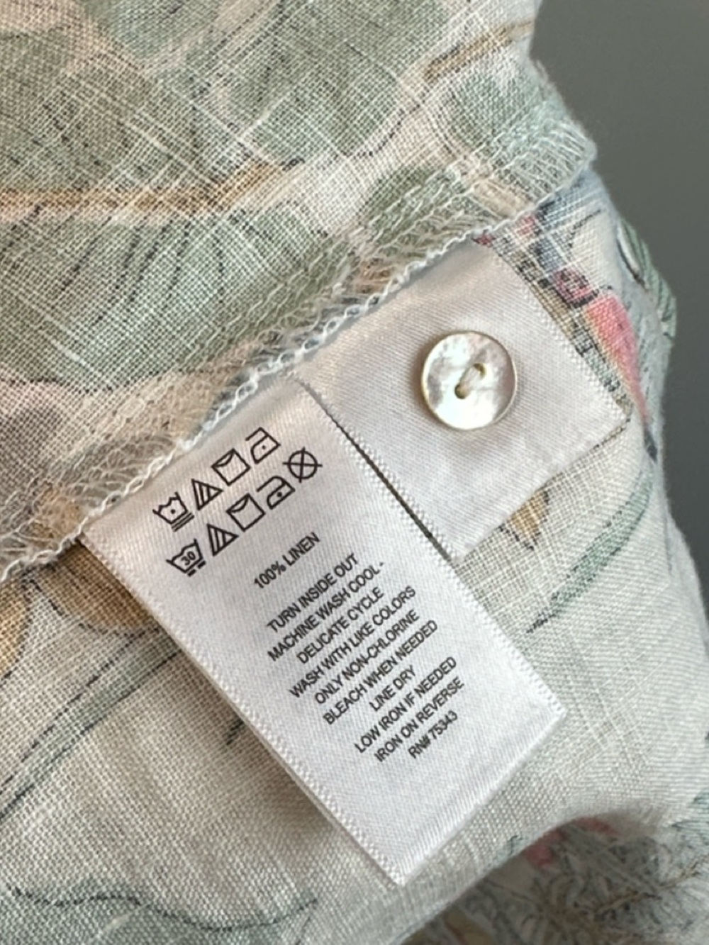 C&C California 100% Linen Beach Toucan Surf Shirt Dress Size S - Picture 9 of 13